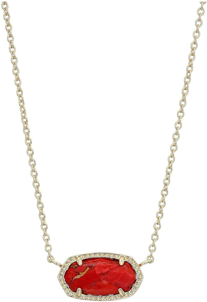 Elisa Pendant Necklace for Women, Fashion Jewelry, 14k Gold-Plated XL-032