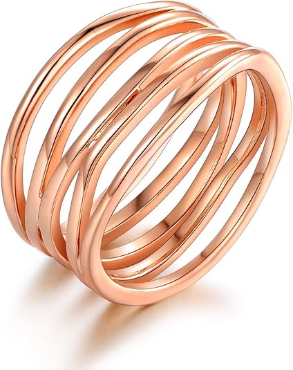 18K Gold Plated Statement Ring For Women, Trendy Statement Ring, Sizes 5-10 - Made in Brazil JZ-018