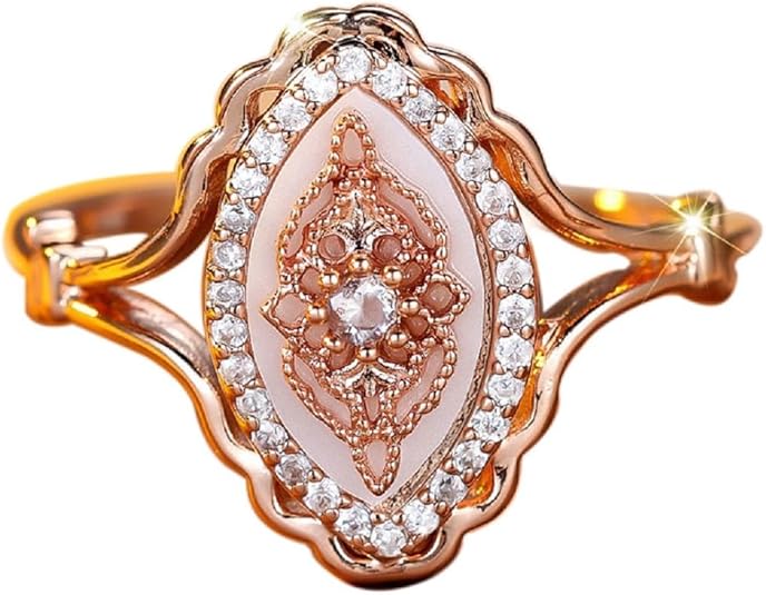 Simple Wave Lace Ring Women's Personalized Vintage Court Style Ring, Gold Rings for Women,Promise Rings for Her JZ-035