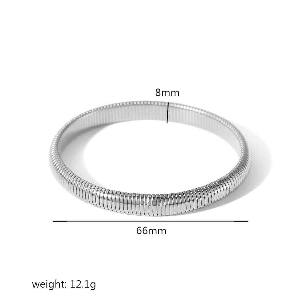 Ribbed open cuff bracelets with silver and gold finishes SL-052