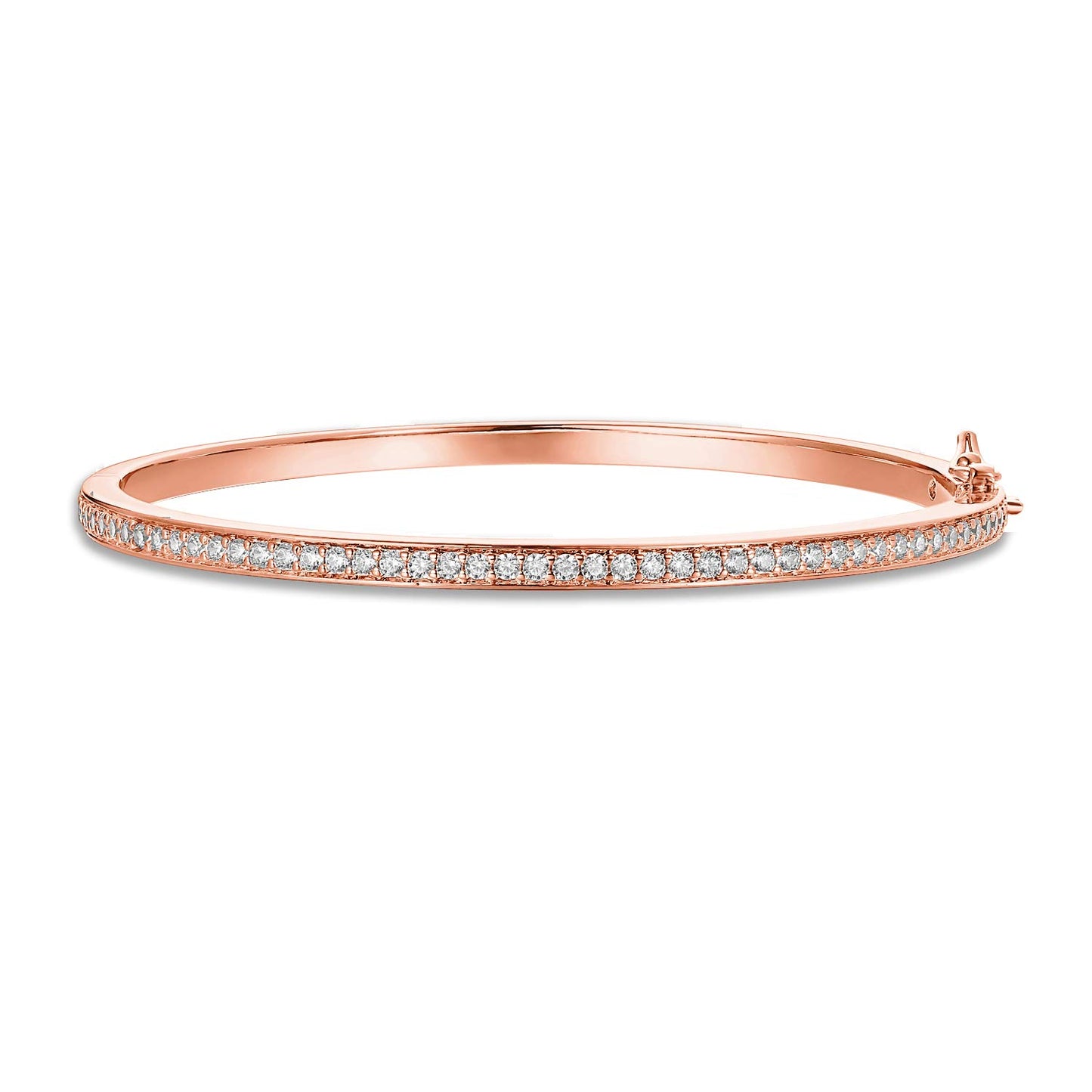 14K Gold Plated Cubic Zirconia Bangle Tennis Bracelets for Women | Classic Love Cuff Bangle Bracelets SL-021