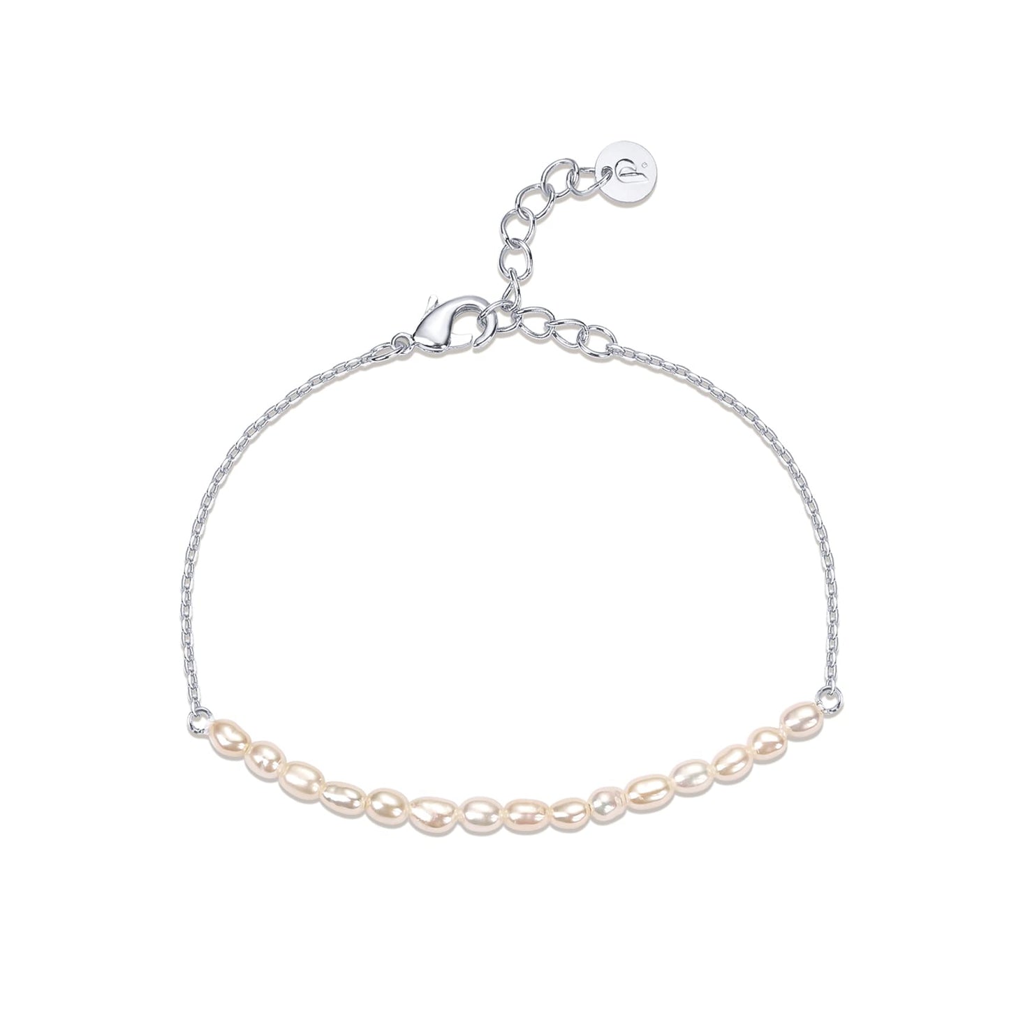 18K Gold Plated Beaded Freshwater Cultured Pearl Bracelet for Women | Dainty Bracelet with Pearl Beads SL-020