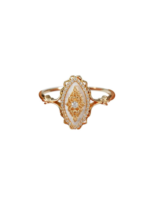 Simple Wave Lace Ring Women's Personalized Vintage Court Style Ring, Gold Rings for Women，Promise Rings for Her JZ-035