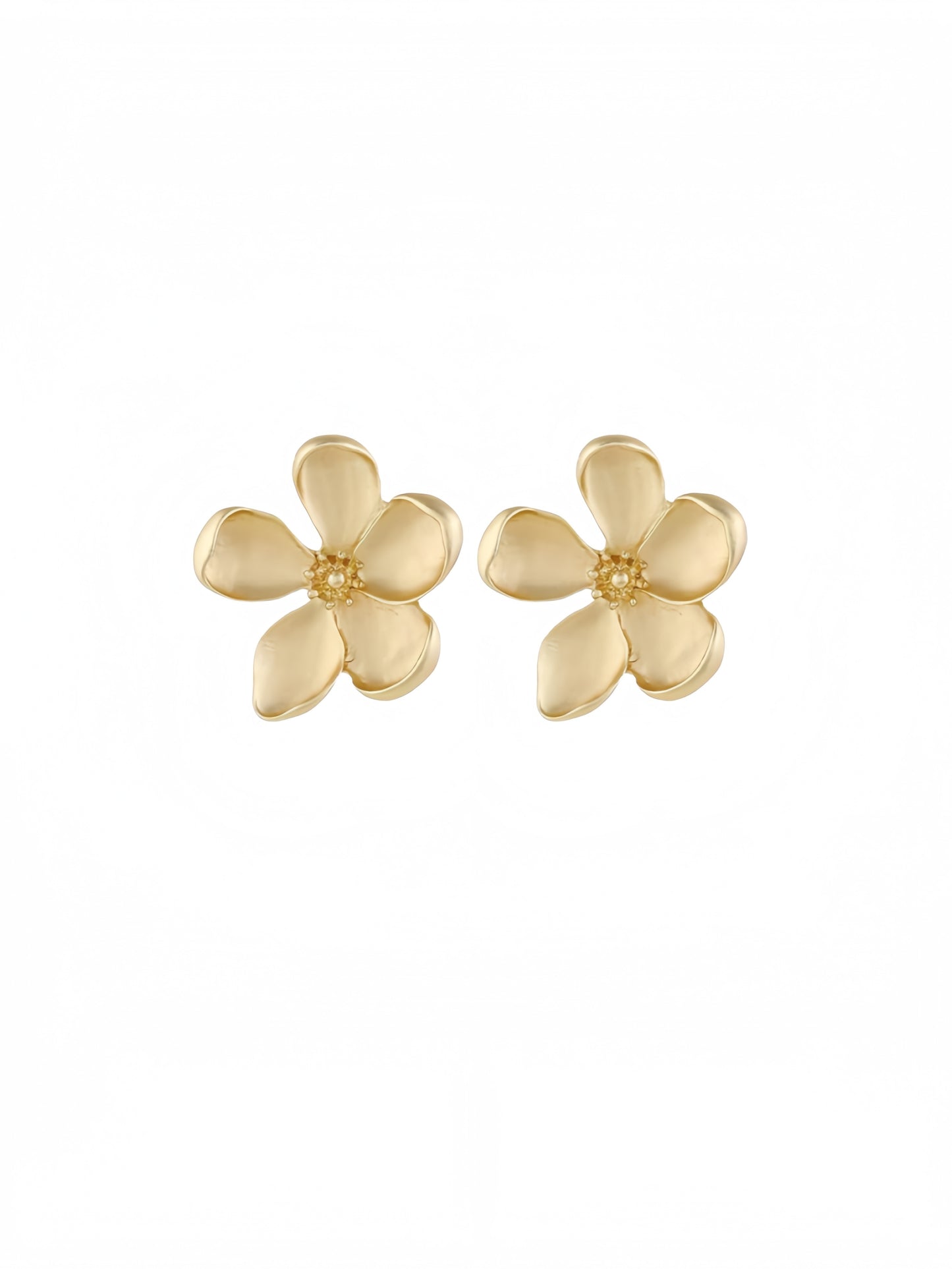 Irregular Petal Earring For Women Stainless Steel Unique Statement Flower Dangle Earrings Trendy Jewelry Gift EH-046