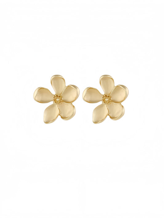 Irregular Petal Earring For Women Stainless Steel Unique Statement Flower Dangle Earrings Trendy Jewelry Gift EH-046