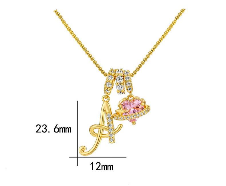 Dopamine 26 Alphabet Necklace Luxury-inspired, niche, sophisticated jewelry for young women XL-112