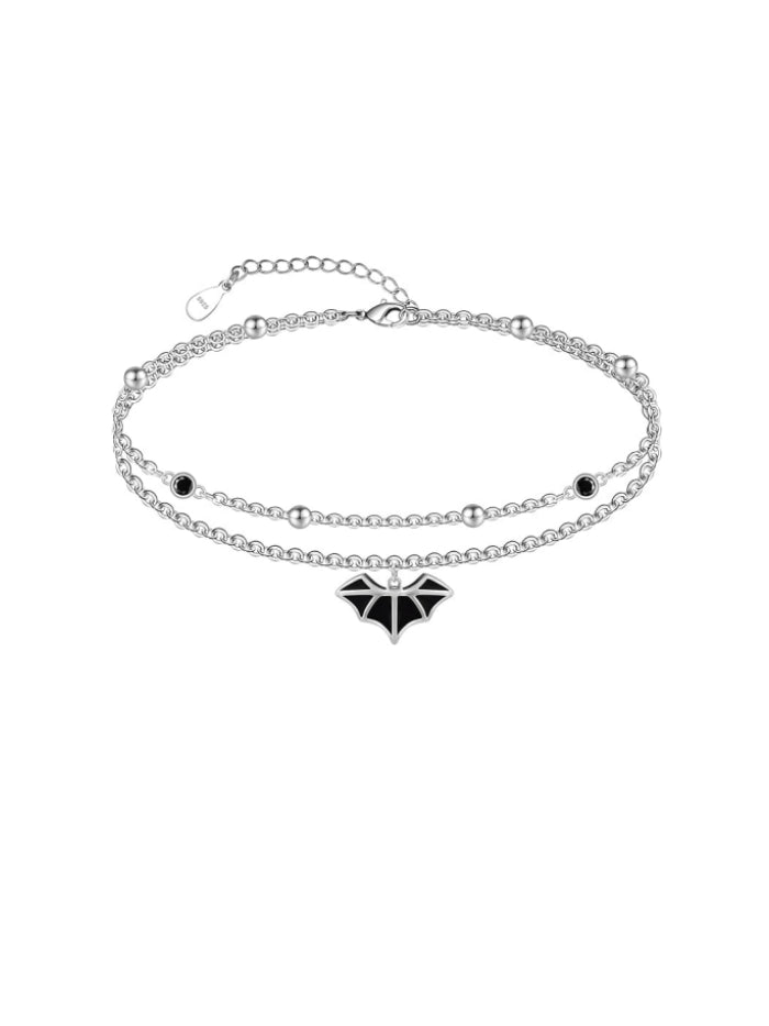 Dainty Anklets S925 Sterling Silver Summer Layered Anklet Bracelet Adjustable Multilayer Beach Anklet Bracelet Foot Jewelry for Women 10-11 Inches JL-020