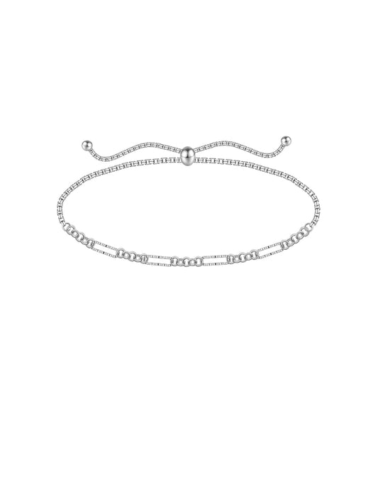 925 Sterling Silver Ankle Bracelet Multilayer Anklets for Women Satellite, Star, Cross, Circle, Butterfly, Teardrop, Oval Disk Layered Anklet Beach Jewelry JL-024
