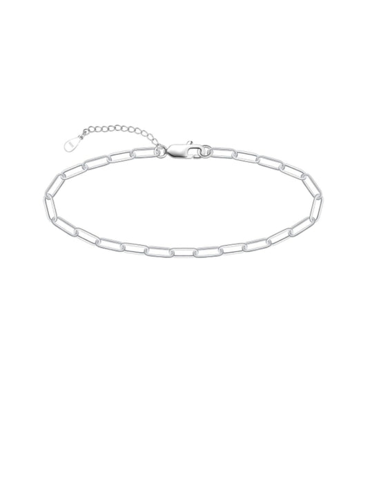 925 Sterling Silver Ankle Bracelet Multilayer Anklets for Women Satellite, Star, Cross, Circle, Butterfly, Teardrop, Oval Disk Layered Anklet Beach Jewelry JL-030