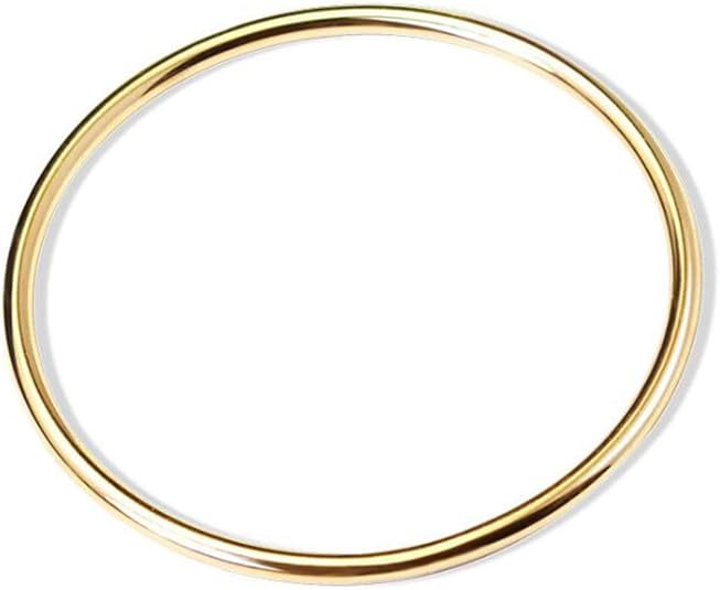 Stainless Steel Classical Simple Plain Polished Round Circle Bangle Bracelet SL-013