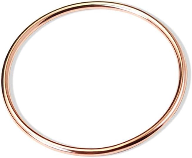 Stainless Steel Classical Simple Plain Polished Round Circle Bangle Bracelet SL-013