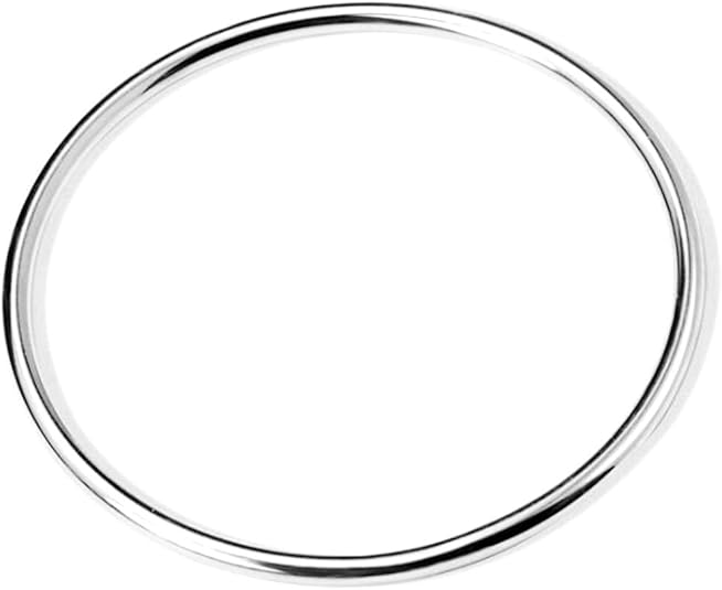 Stainless Steel Classical Simple Plain Polished Round Circle Bangle Bracelet SL-013