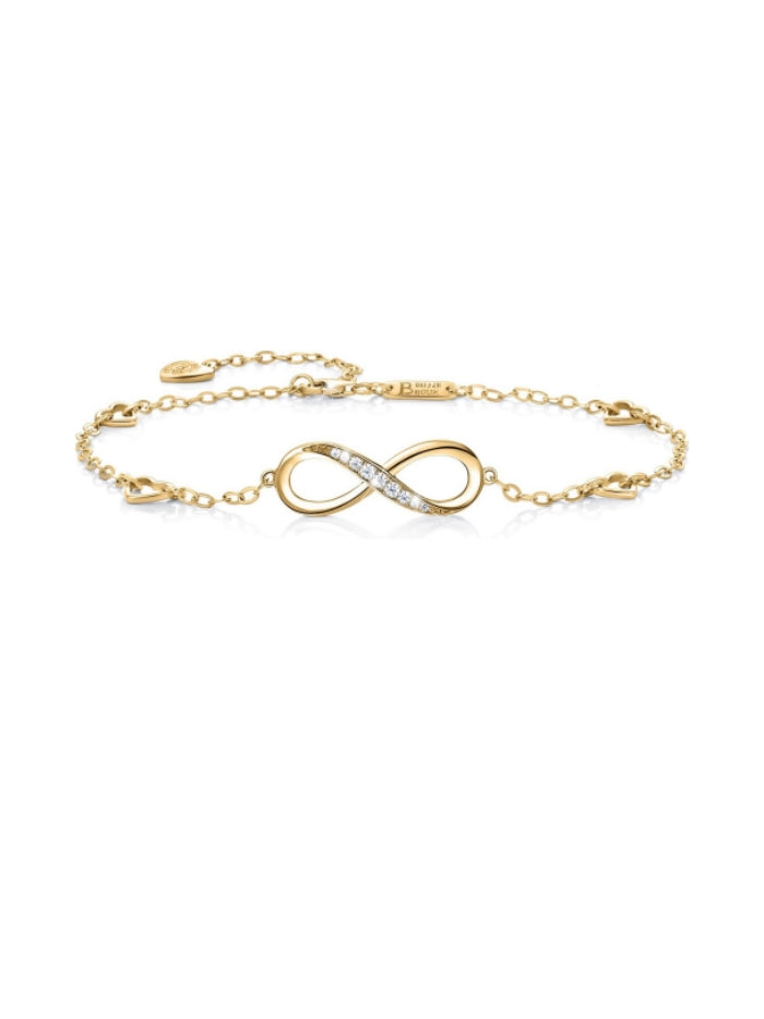 Womens 925 Sterling Silver Infinity Anklet Bracelet Endless Love Symbol Charm Adjustable Large Bracelet Gifts for Women JL-049