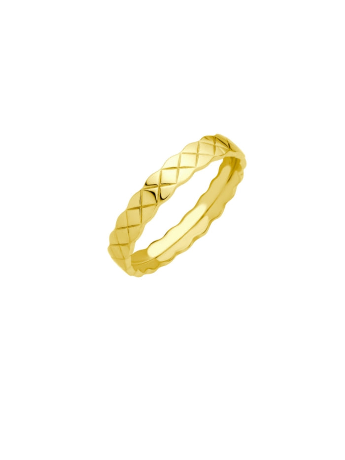 Stainless Steel Rings for Women Silver Gold Coco Crush Ring Wedding Bands for Women Stacking Rings Aesthetic Chunky Band Ring | US Size 6-8 JZ-008