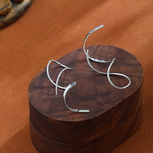 14K Gold/Silver Hoop/Dangle Earrings Dainty Hypoallergenic Jewelry, Trendy Lightweight Accessories for Women Valentines Mother's Day Birthday Thanksgiving Day Gifts EH-004