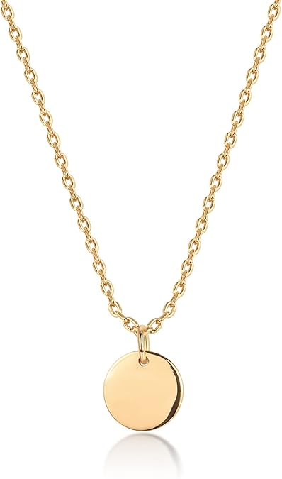 14K Gold Plated Dainty Cubic Zirconia Pendant Necklace for Women | Dot, Elephant, Butterfly, Pineapple, Lock, Knot, Palm Tree, Bow, Smiley Pendant | Layering Chain Necklaces XL-031