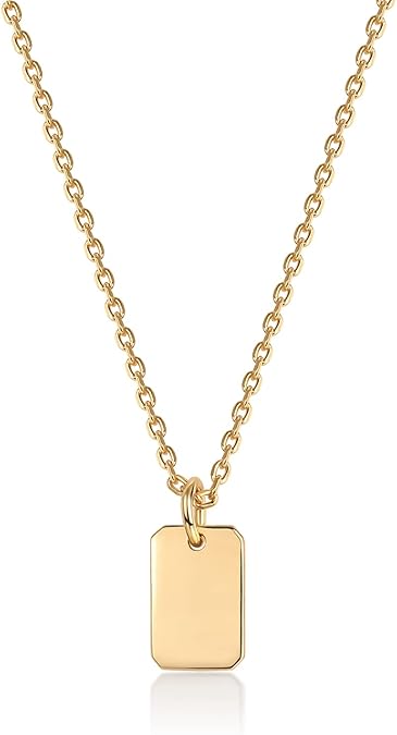 14K Gold Plated Dainty Cubic Zirconia Pendant Necklace for Women | Dot, Elephant, Butterfly, Pineapple, Lock, Knot, Palm Tree, Bow, Smiley Pendant | Layering Chain Necklaces XL-031