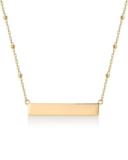 14K Gold Plated Dainty Cubic Zirconia Pendant Necklace for Women | Dot, Elephant, Butterfly, Pineapple, Lock, Knot, Palm Tree, Bow, Smiley Pendant | Layering Chain Necklaces XL-031
