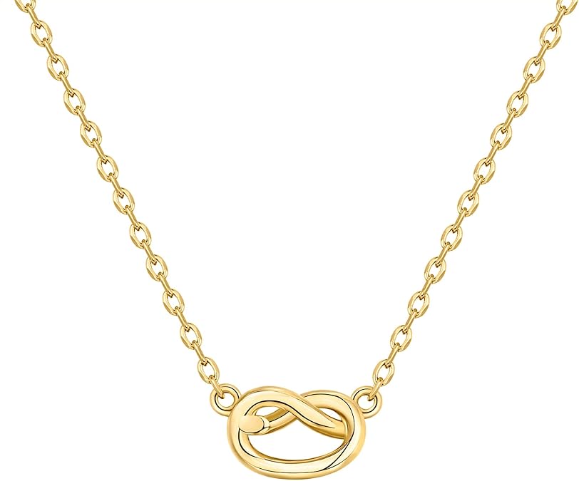 14K Gold Plated Dainty Cubic Zirconia Pendant Necklace for Women | Dot, Elephant, Butterfly, Pineapple, Lock, Knot, Palm Tree, Bow, Smiley Pendant | Layering Chain Necklaces XL-031