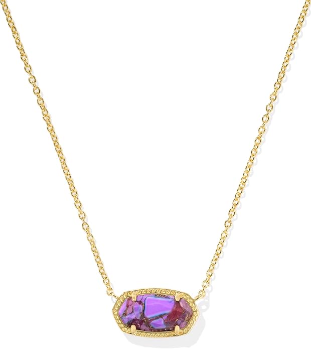 Elisa Pendant Necklace for Women, Fashion Jewelry, 14k Gold-Plated  XL-032