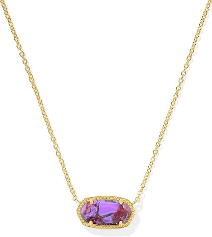 Elisa Pendant Necklace for Women, Fashion Jewelry, 14k Gold-Plated  XL-032