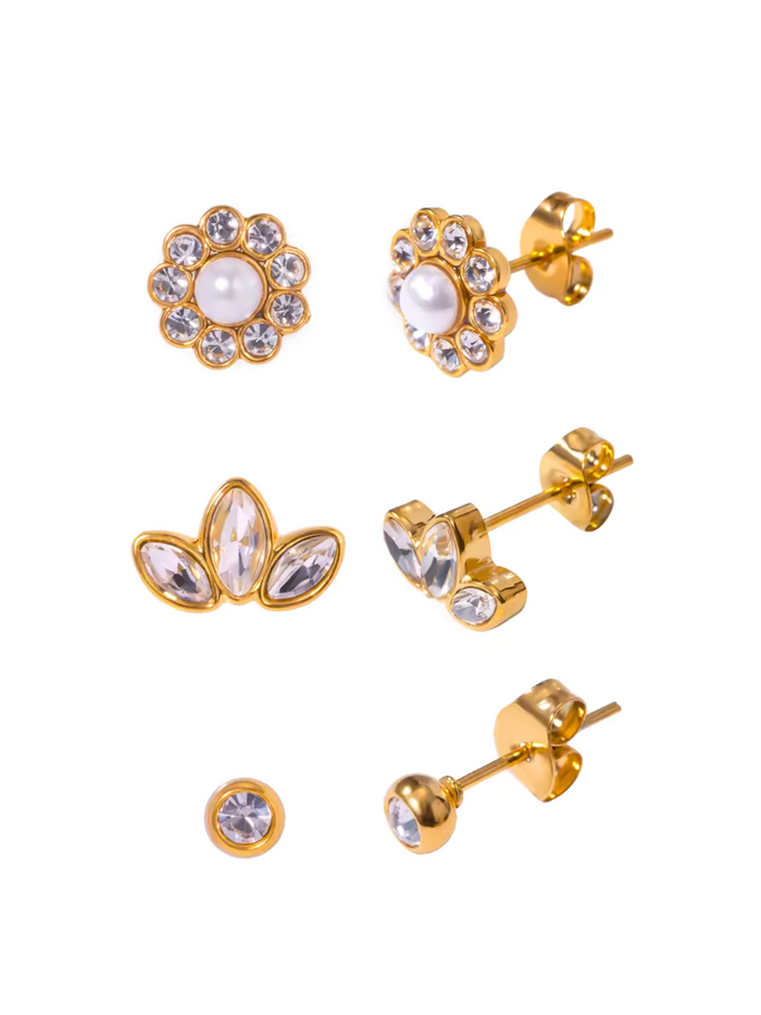 ROMANCE STUD EARRINGS SET EH-024