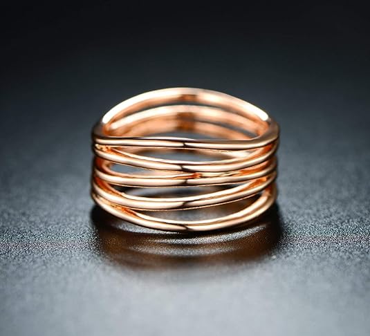 18K Gold Plated Statement Ring For Women, Trendy Statement Ring, Sizes 5-10 - Made in Brazil JZ-018