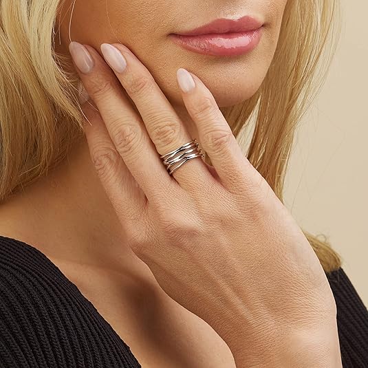 18K Gold Plated Statement Ring For Women, Trendy Statement Ring, Sizes 5-10 - Made in Brazil JZ-018