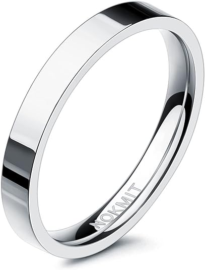 3mm 14K Gold Filled Rings for Women Girls Dainty Gold Stacking Stackable Band Thin Gold Thumb Pinky Finger Ring Non Tarnish Comfort Fit Size 5 to 10 JZ-019