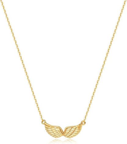 Cross Pendant Necklace for Women 14K Gold Plated Cubic Zirconia Evil Eye Butterfly Angel Wing Disc Coin Necklace Minimalist Religious Faith Jewelry Gift for XL-041