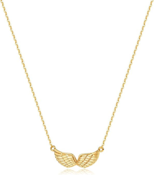 Cross Pendant Necklace for Women 14K Gold Plated Cubic Zirconia Evil Eye Butterfly Angel Wing Disc Coin Necklace Minimalist Religious Faith Jewelry Gift for XL-041