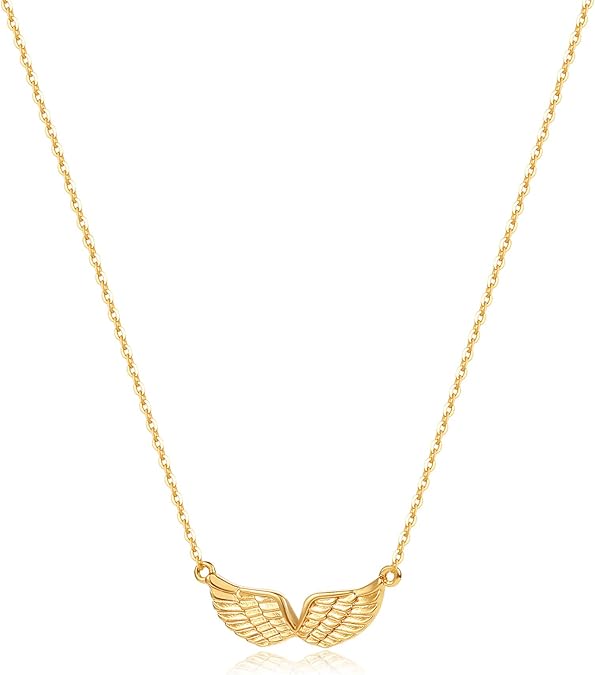 Cross Pendant Necklace for Women 14K Gold Plated Cubic Zirconia Evil Eye Butterfly Angel Wing Disc Coin Necklace Minimalist Religious Faith Jewelry Gift for XL-041