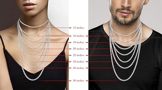 Italian Solid 925 Sterling Silver 3.5mm Diamond Cut Cuban Link Curb Chain Necklace for Women Men, Made in Italy XL-046