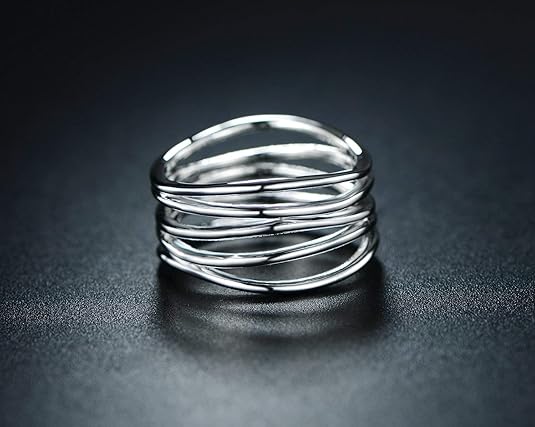 18K Gold Plated Statement Ring For Women, Trendy Statement Ring, Sizes 5-10 JZ-028