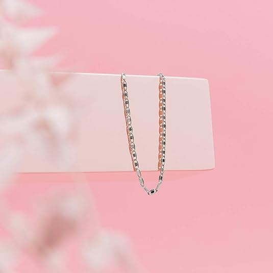 Gold Plated Charm Link Flat Gold Anklets for Women Paperclip Snake Chain Jewelry Anklets JL-018