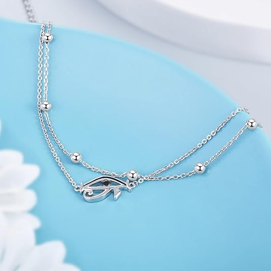 Dainty Anklets S925 Sterling Silver Summer Layered Anklet Bracelet Adjustable Multilayer Beach Anklet Bracelet Foot Jewelry for Women 10-11 Inches JL-020