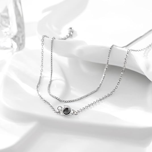 925 Sterling Silver Ankle Bracelet Multilayer Anklets for Women Satellite, Star, Cross, Circle, Butterfly, Teardrop, Oval Disk Layered Anklet Beach Jewelry JL-027