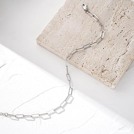 925 Sterling Silver Ankle Bracelet Multilayer Anklets for Women Satellite, Star, Cross, Circle, Butterfly, Teardrop, Oval Disk Layered Anklet Beach Jewelry JL-030