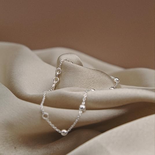 925 Sterling Silver Ankle Bracelet Multilayer Anklets for Women Satellite, Star, Cross, Circle, Butterfly, Teardrop, Oval Disk Layered Anklet Beach Jewelry JL-031