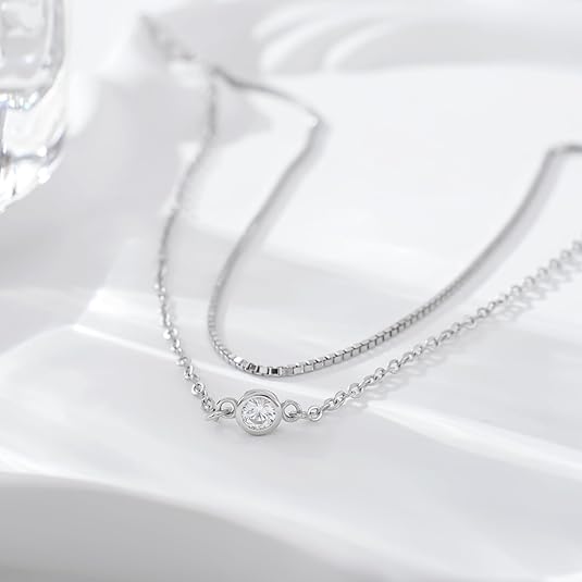 925 Sterling Silver Ankle Bracelet Multilayer Anklets for Women Satellite, Star, Cross, Circle, Butterfly, Teardrop, Oval Disk Layered Anklet Beach Jewelry JL-034