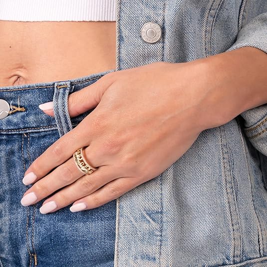 2 Tone 18k Gold Plated Elephant Cubic Zirconia Eternity Ring for Women JZ-038