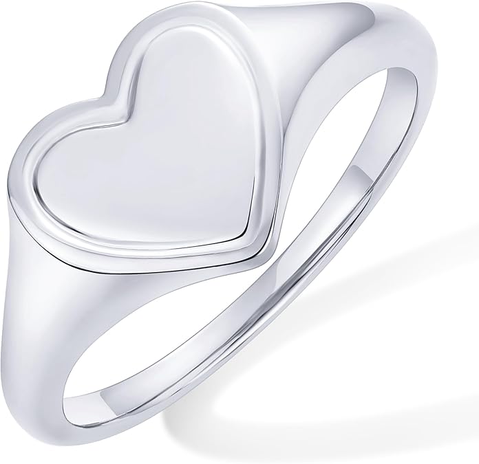 Love Valentines Statement Chunky Signet Ring Band | Friendship Rings JZ-045