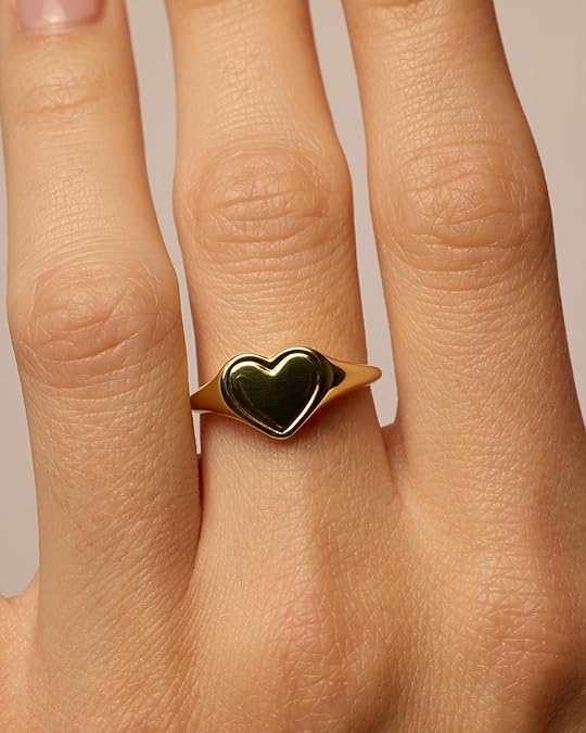 Love Valentines Statement Chunky Signet Ring Band | Friendship Rings JZ-045