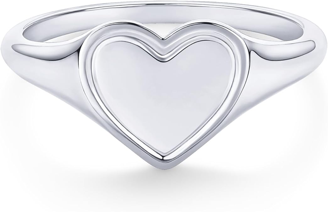 Love Valentines Statement Chunky Signet Ring Band | Friendship Rings JZ-045