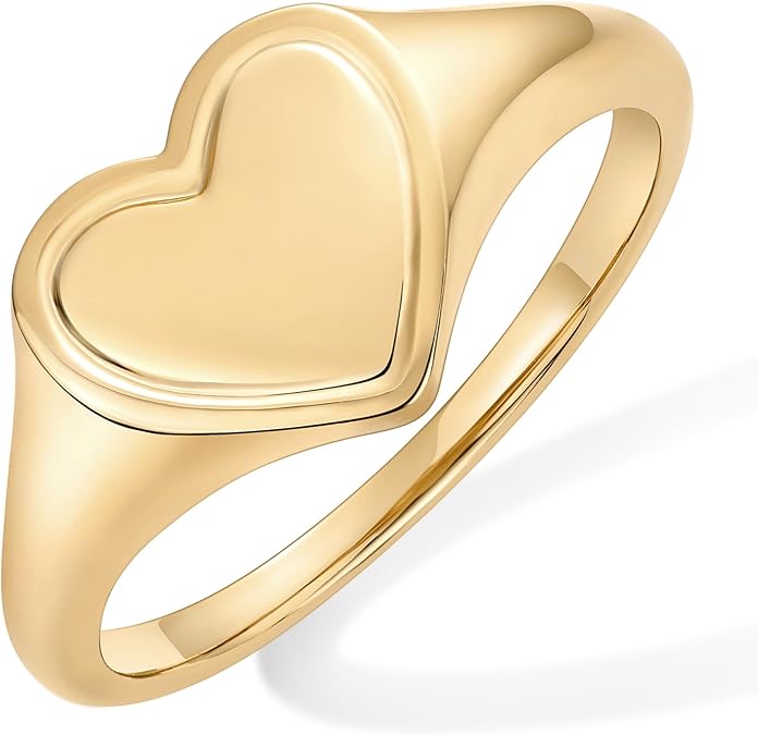 Love Valentines Statement Chunky Signet Ring Band | Friendship Rings JZ-045