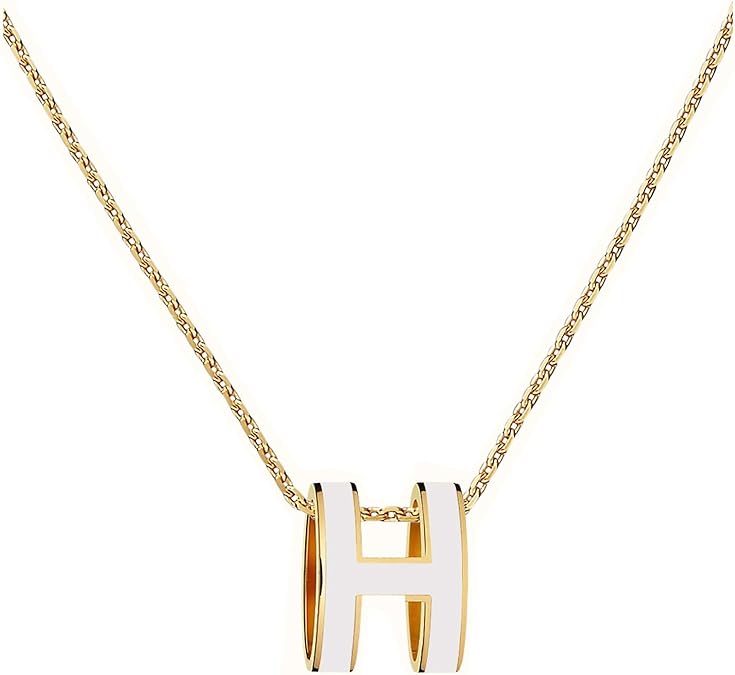 925 Sterling Silver chain Classic Letter Design 18K Gold Plated Womens Necklace Colorful Color Optional Women's Pendant XL-051