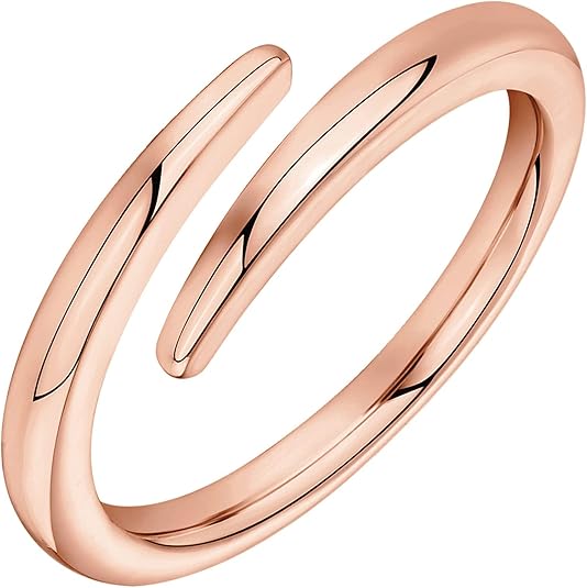 14K Gold Plated Open Twist Eternity Band for Women JZ-018