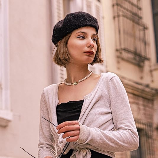 925 Sterling Silver chain  Artificial Pearl Necklace, Pearl Choker Necklace Charm Lady Girlfriend Wedding Birthday Anniversary XL-055