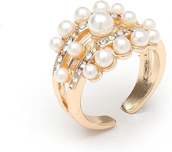 Vintage Pearl Cluster Rings JZ-056