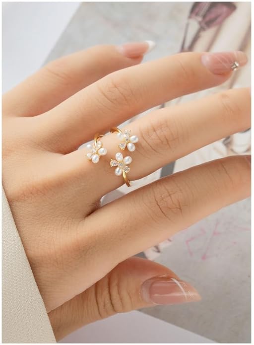Dainty Flower Ring for Women JZ-057